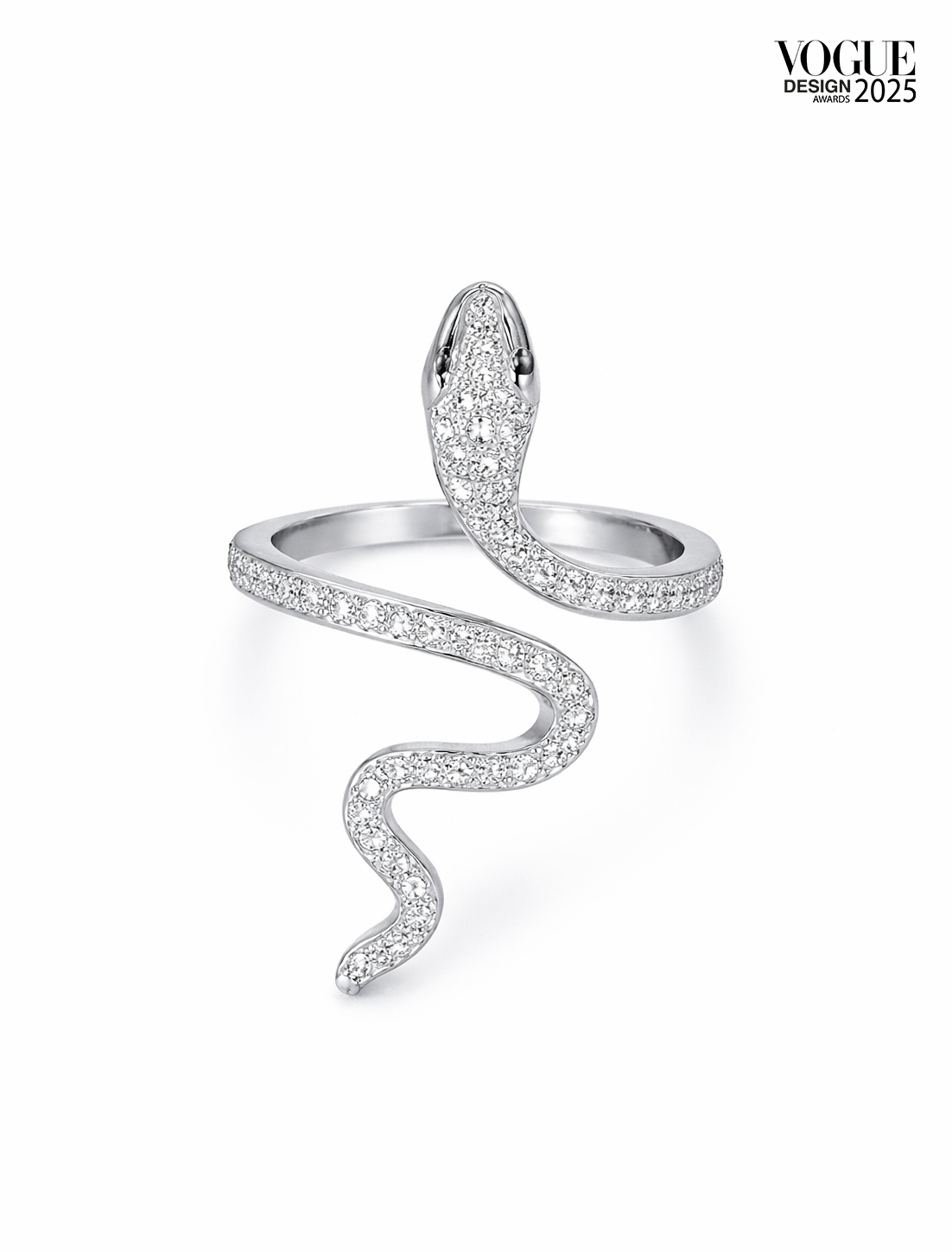 SILVER SNAKE RING