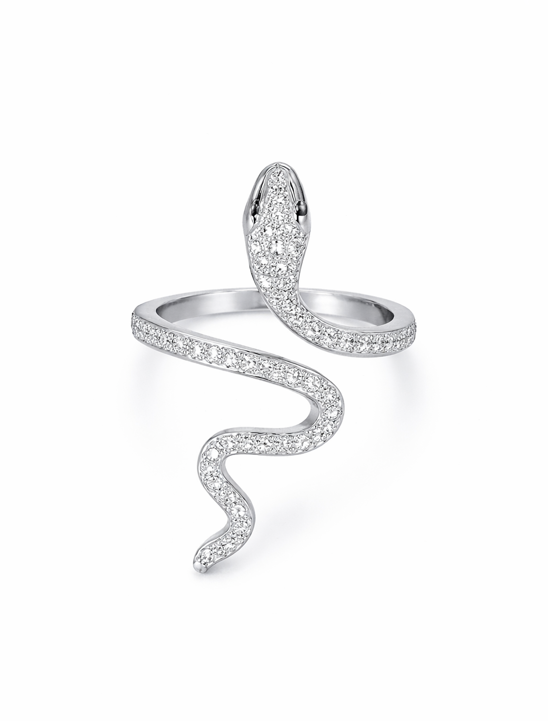 SILVER SNAKE RING